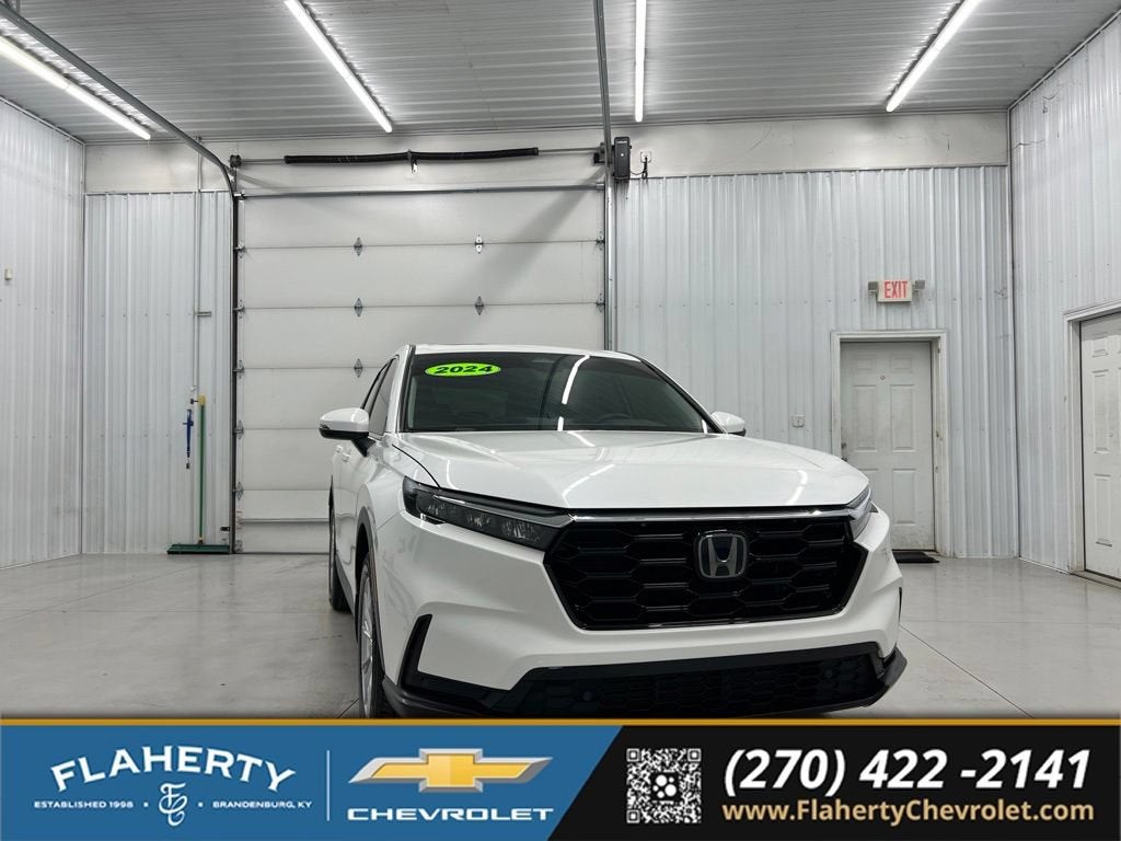 2024 Honda CR-V EX-L in White — front three-quarter view